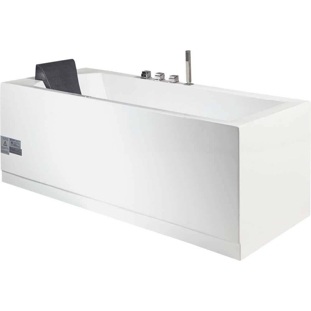 Platinum 70 in. W. x 32 in. Whirlpool Hydrotherapy Tub with 12-Massage Jets