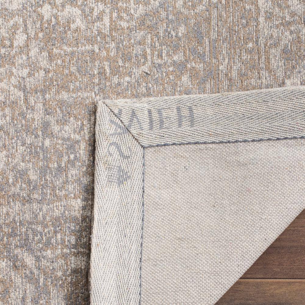 Beige Rectangular Flat Woven Cotton Area Rug, 8' x 11'