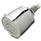 Contemporary All-in-One Shower Head Water Filtration System with 5-Spray Settings in Chrome
