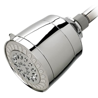 Contemporary All-in-One Shower Head Water Filtration System with 5-Spray Settings in Chrome