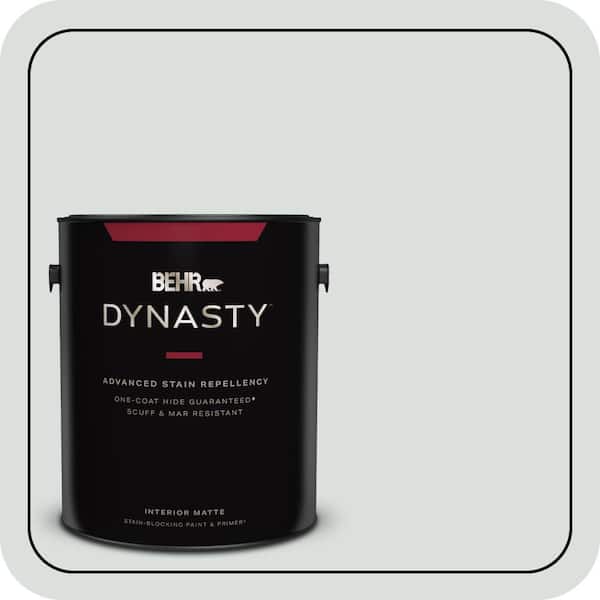 BEHR DYNASTY 1 gal. #BL-W11 Tinsmith Matte Interior Stain-Blocking Paint & Primer
