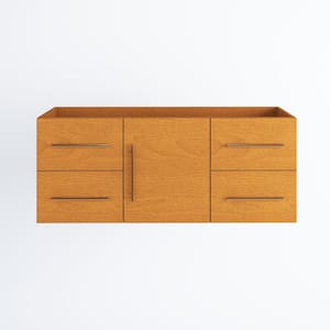 Napa 60 W x 18 D x 20-5/8 H Single Sink Bathroom Vanity Wall Mounted In Pacific Maple - Cabinet Only