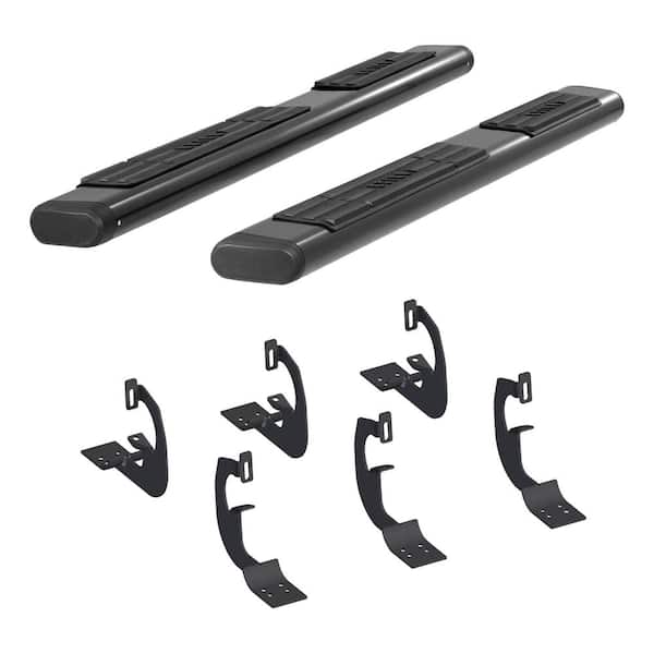 6 x 75-Inch Oval Black Aluminum Nerf Bars, Select Chevrolet Silverado, Tahoe, GMC Sierra, Yukon