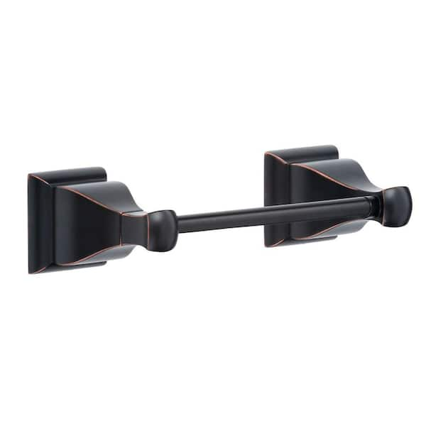 Milner Pivoting Double Post Toilet Paper Holder in Bronze