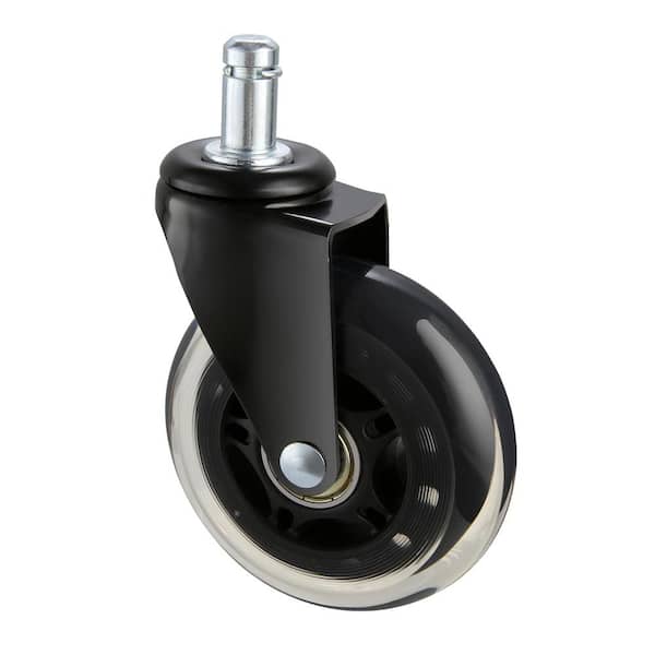 Office Chair Wheels, Set of 5,3 in. Caster Wheels Replacement for Hardwood Floors and Carpet, Heavy Duty Desk Casters