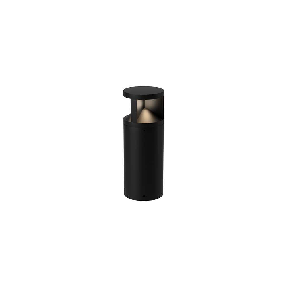 Glen 17 in. 1-Light 24-Watt Black 120-Volt 2500 Lumens Hardwired Integrated LED Exterior Landscape Bollard price history on PriceWatchPro