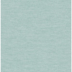 Texture Effect Turquoise Paper Non - Pasted Strippable Wallpaper Roll Cover 56.05 sq. ft.