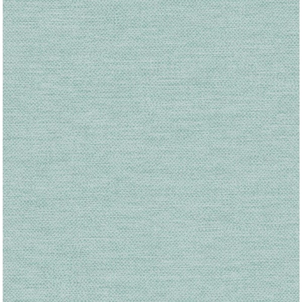CASA MIA Texture Effect Turquoise Paper Non - Pasted Strippable Wallpaper Roll Cover 56.05 sq. ft.