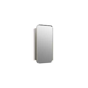 Verdera 15 in. W x 30 in. H Rectangular Framed Silver Recessed/Surface Mount Medicine Cabinet with Mirror