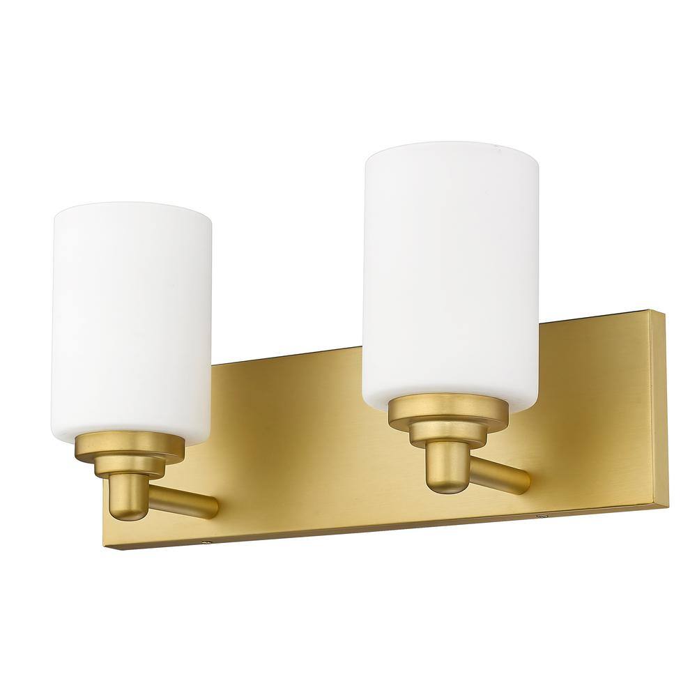 Soledad Brushed Gold 16.25" Jelly Jar Vanity Light