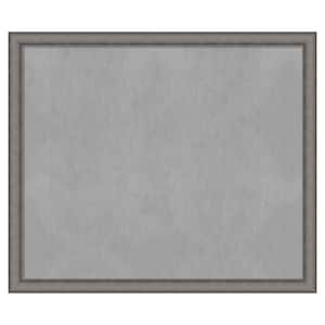 Burnished Concrete 52 in. x 44 in. Framed Magnetic Board