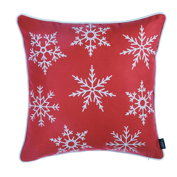 MIKE & Co. NEW YORK Fall Season Decorative Throw Pillow Red