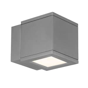 Rubix 1-Light Graphite ENERGY STAR LED Indoor or Outdoor Wall Cylinder Light