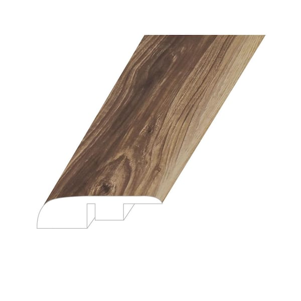 Montserrat Veritas Enriched Cedar 0.59 in. T x 1.38 in. W x 94.49 in. L Vinyl End Cap Molding