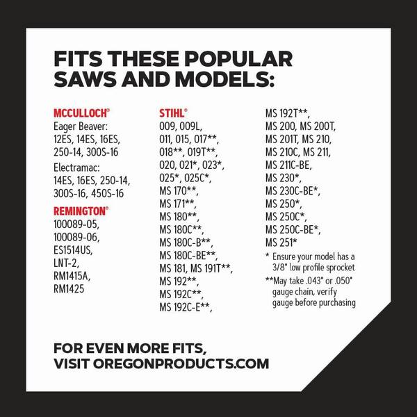 Oregon VersaCut T50 14 in. Chainsaw Chain