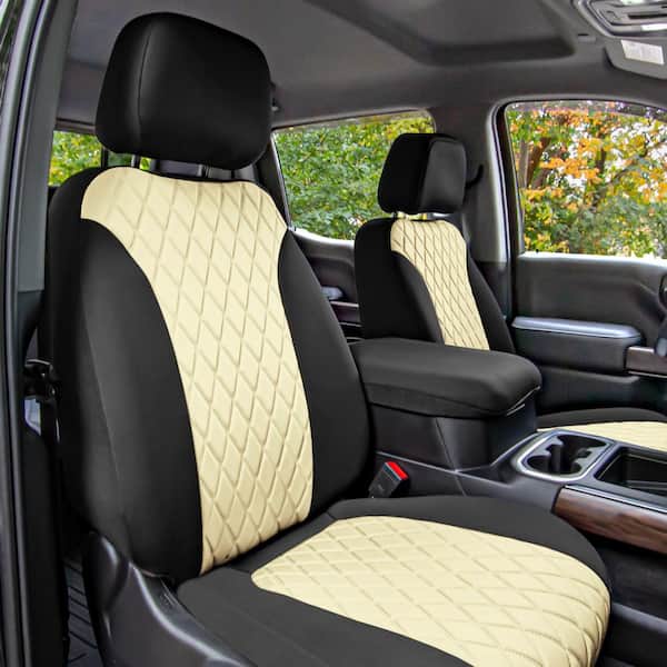 Fh Group Neoprene Custom Fit Seat Covers For 2019 2022 Chevrolet Silverado 1500 2500hd 3500hd Rst To Ltz High Country Dmcm5008beige Full The Home Depot - 2021 Silverado 1500 Rst Seat Covers