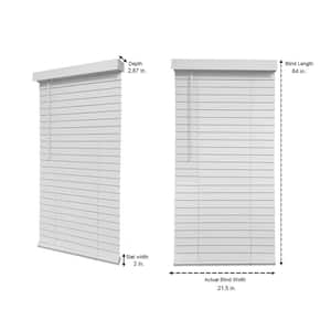 Cordless 2 in. Faux Wood Blinds