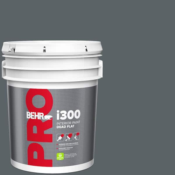 BEHR PRO 5 gal. #HDC-AC-25 Blue Metal Dead Flat Interior Paint