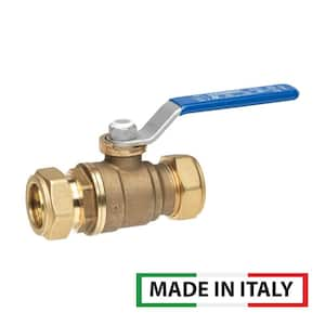 3/4 in. COMP x 3/4 in. COMP Standard Port Lead Free Brass Ball Valve