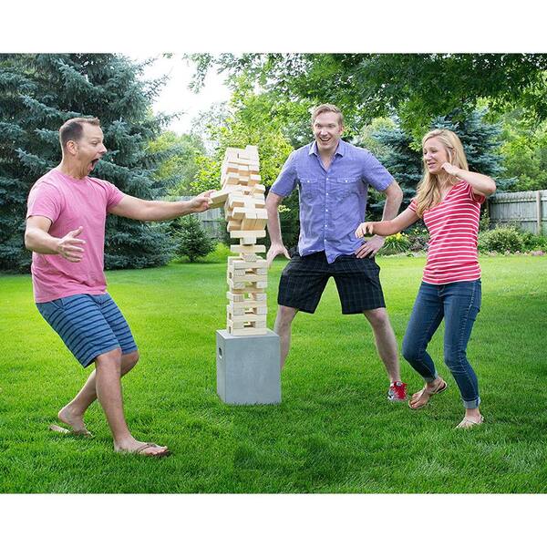 Yard Games Kubb Premium Size Outdoor Tossing Game with Carrying Case,  Instructions, and Boundary Markers