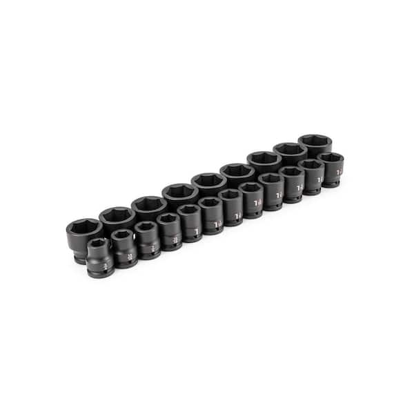 3/4 in. Drive 6-Point Impact Socket Set, 21-Piece (3/4-2 in. )