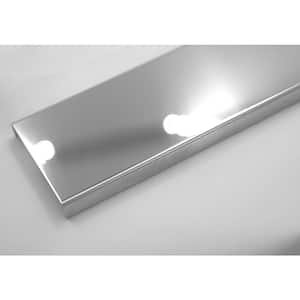 Mirrored Stainless Steel 1.96 in x 96 in. L Mirrored Metal Tile Border Tile Trim