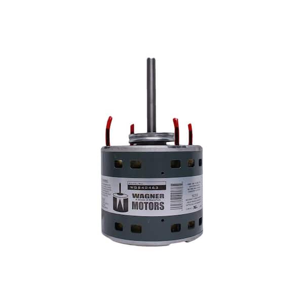 Wagner Multiple Horsepower 1/2 Max 1075 RPM 4-Speed Direct Drive Furnace Blower Motor 208-Volt to 230-Volt