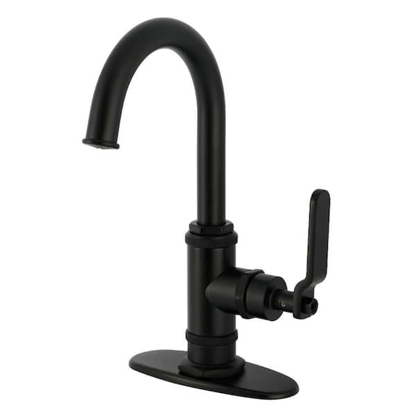 Whitaker 1-Handle Bar Faucet Deckplate Included in Matte Black