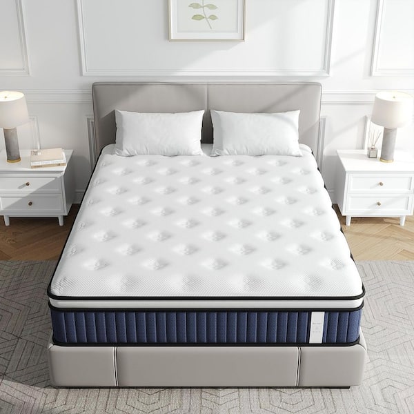 Queen Medium Hybrid 12 in. Bed-in-a-Box Mattress with Cooling Airflow and Motion Isolation