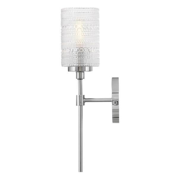 LARK Mabel 5.25 in. 1 Light Chrome Vanity Light 85570CM