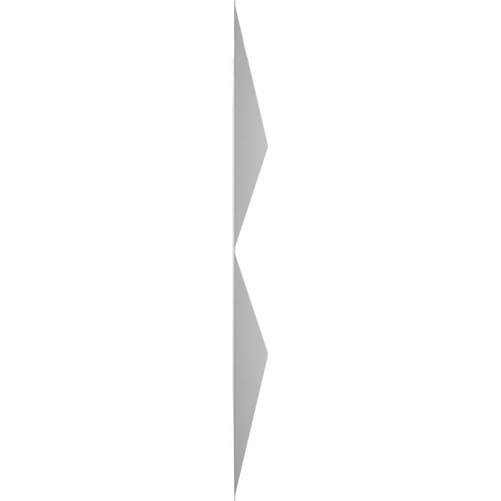 White Textured 3D PVC Wall Panel, 11 7/8" x 11 7/8"