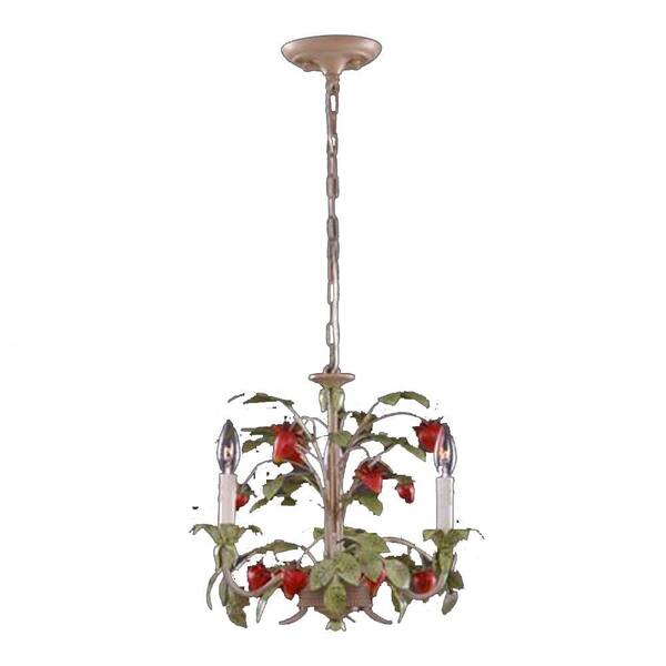 Filament Design Xavier 3-Light Strawberry Chandelier