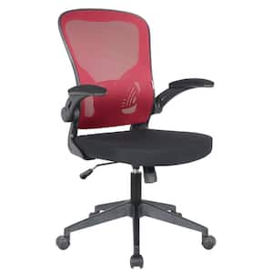 Newton Mesh Swivel Office Chair in Red with Adjustable Arms