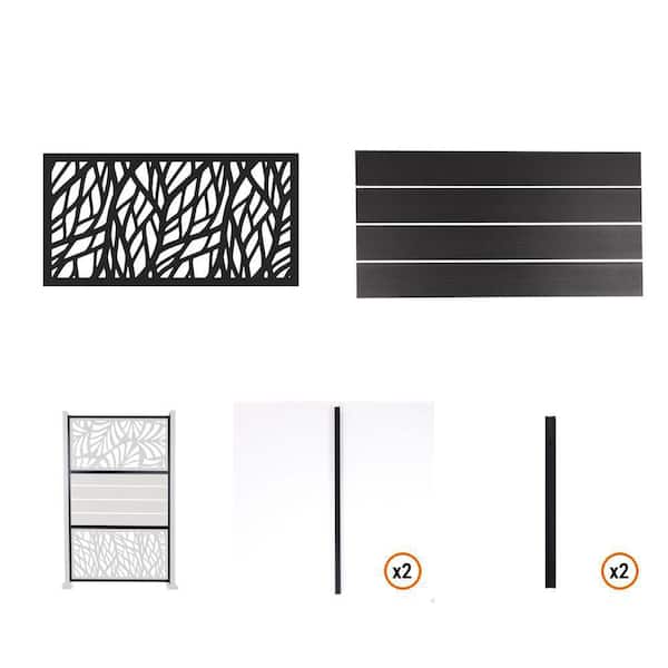 Wildwood Privacy Screen, 4-Pack Insert, 2-Post Kit, 2-Post Extension Kit