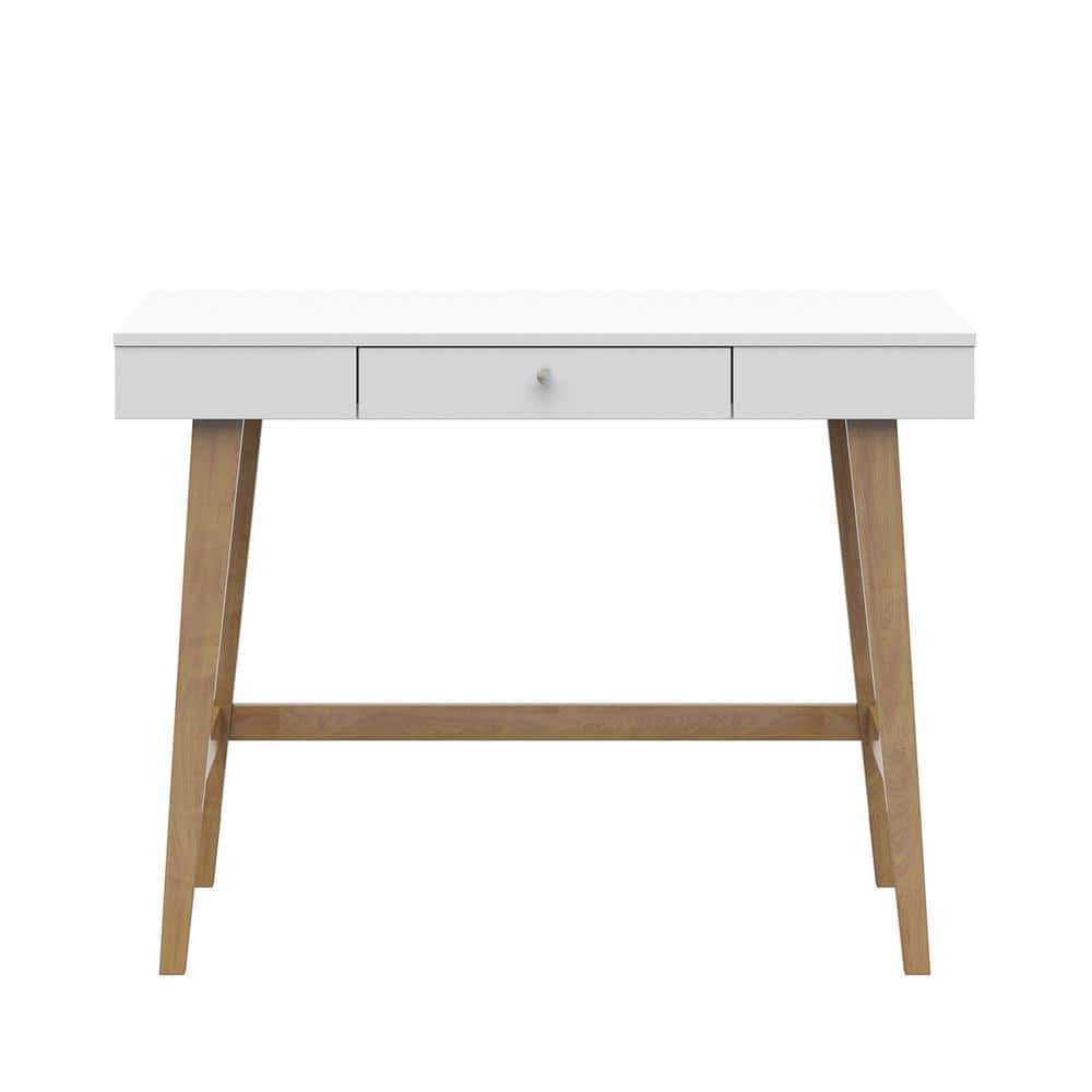 Macie Wood Desk  White oak desk, Oak desk, Light wood desk