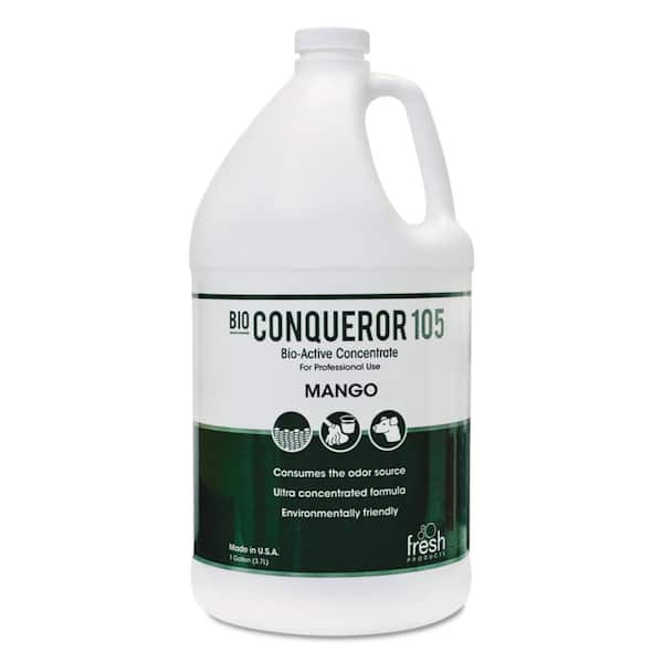 Fresh Products 1 Gal. Mango Bio Conqueror 105 Enzymatic Odor Absorber Counteractant Concentrate (4/Carton)