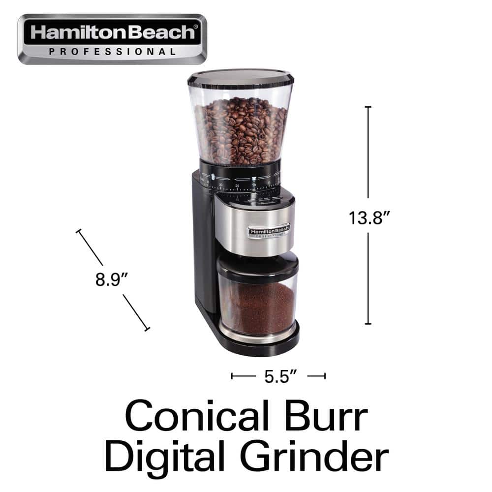 Hamilton Beach Stainless Steel Electric Burr Coffee Grinder