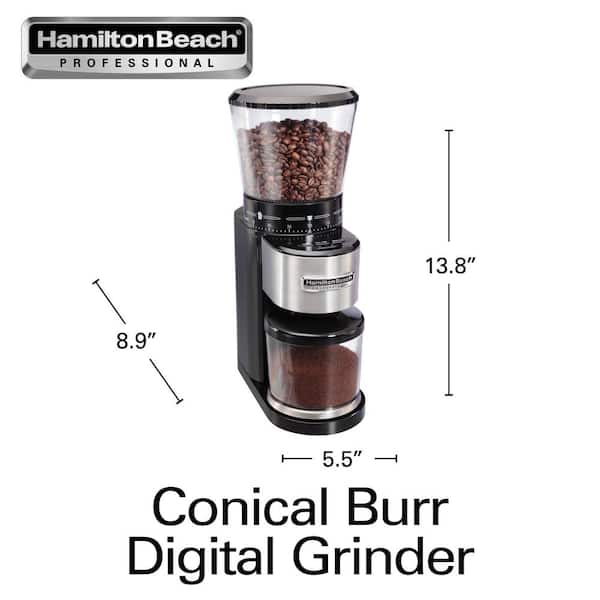 Hamilton Beach Professional Conical Burr Digital Coffee Grinder
