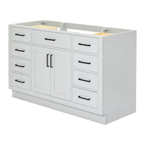 Hepburn 54 in. W x 21.5 in. D x 34.5 in. H Bath Vanity Cabinet without Top in Grey