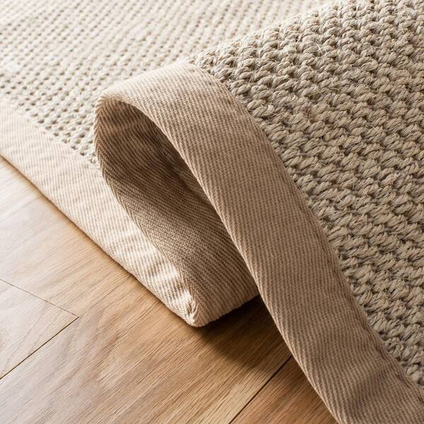 Natural Floor Mat, Linen Rug - Linenbee