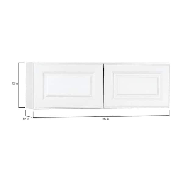 Hampton Bay Hampton 36 in. W x 12 in. D x 30 in. H Assembled Wall Kitchen  Cabinet in Satin White KW3630-SW - The Home Depot