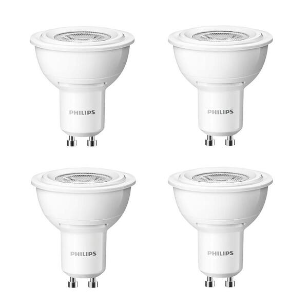 Philips 50W Equivalent Bright White (3000K) MR16 Dimmable LED Flood Light Bulb (4-Pack)