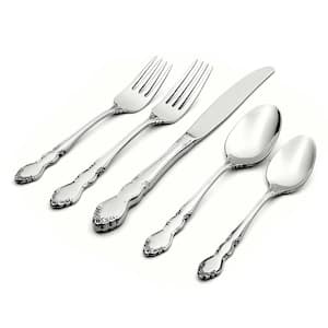 Dover 45-Piece Silver 18/10-Stainless Steel Flatware Set (Service for 8)