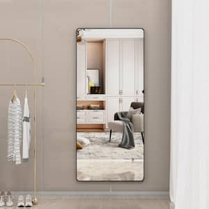 72 in. W. x 32 in. H Rectangular Framed Wall Bathroom Vanity Mirror in Black