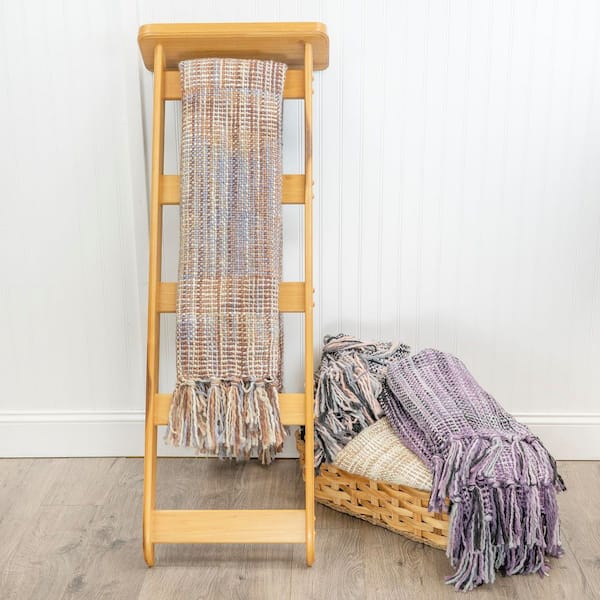 Heritage Woven Terra Cotta Burnt Orange Acrylic Throw Blanket