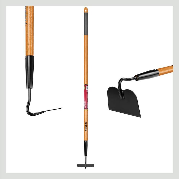 Husky 51 in. L Wood Handle Garden Hoe Home Depot Inventory Checker BrickSeek