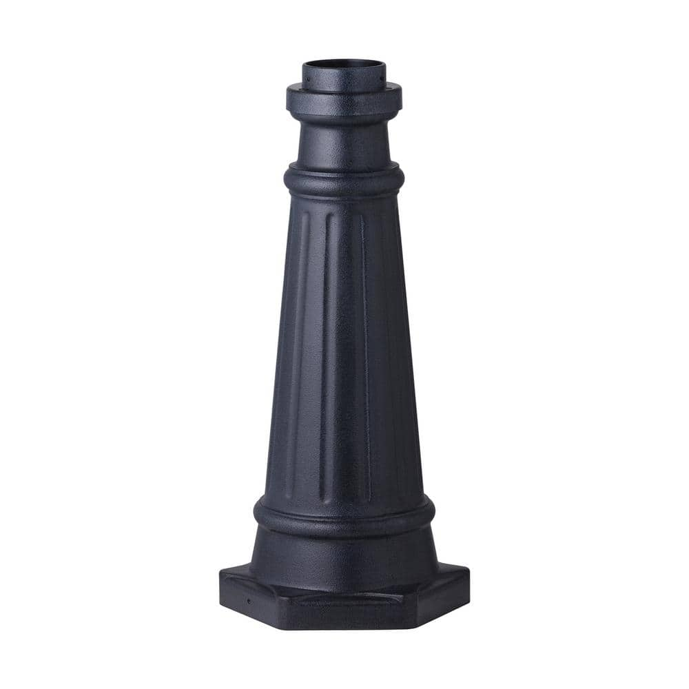 Generation Lighting Dark Weathered Zinc Outdoor Die-Cast Aluminum Post Base