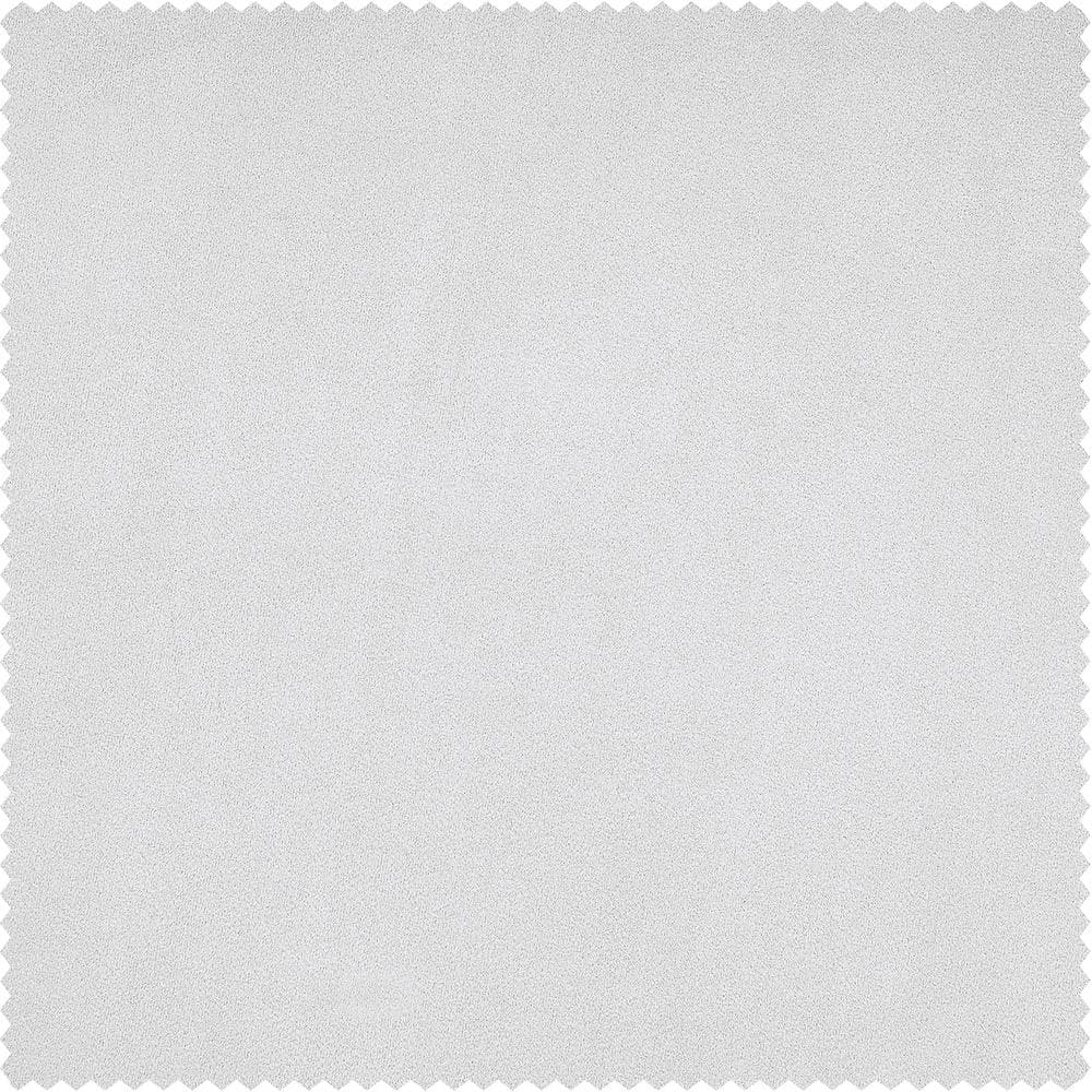Pillow White Velvet Room-Darkening 120" Curtain Panel