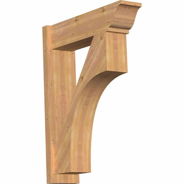 Ekena Millwork 8 in. x 36 in. x 28 in. Westlake Traditional Smooth Western Red Cedar Outlooker