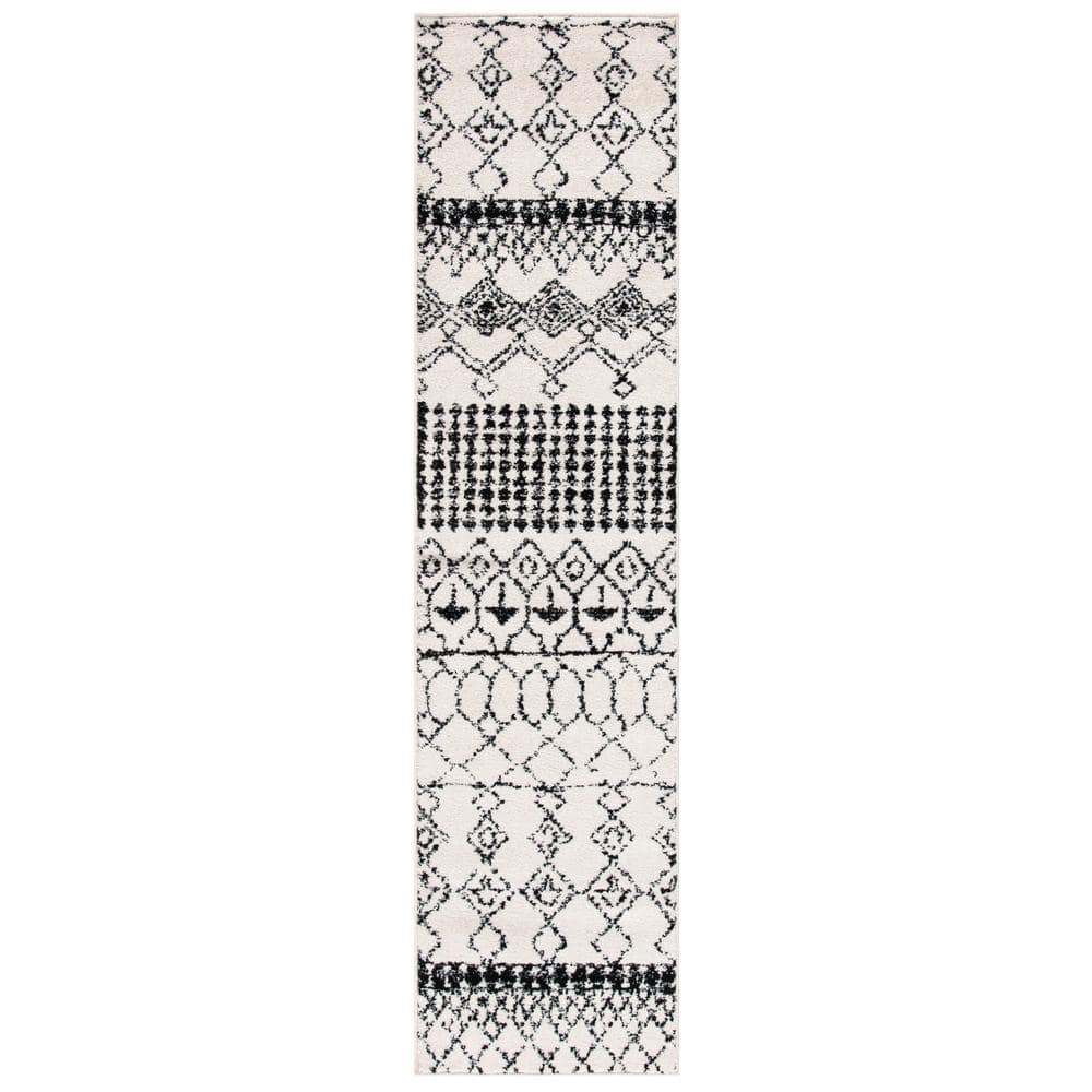 Tulum Ivory/Black 2 ft. x 8 ft. Moroccan Runner Rug price history on PriceWatchPro